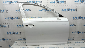 Bare front right door Audi A4 B9 17-18 white LY9C, dented corner, scuffed, bumps