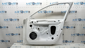 Bare front right door Audi A4 B9 17-18 white LY9C, dented corner, scuffed, bumps