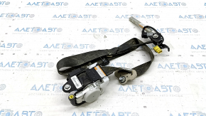 Driver's seat belt with tensioner for Honda Insight 19-22, black, water-resistant, dry-cleanable