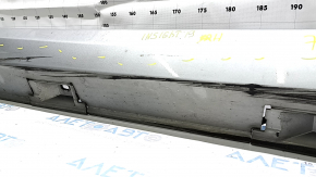 Right side sill for Honda Insight 19-22, silver, scratches, crack in mounting