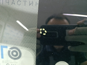 BMW X3 F25 13-17 windshield without projection, chips, repaired, sand, air along the edge