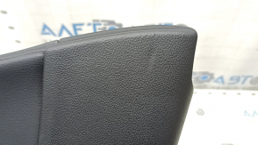 Black rear left door panel for Audi A4 B9 17-19, black leather armrest, black leather insert, with handle and speaker grilles and button, worn, dents