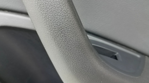 Black rear right door panel for Audi A4 B9 17-19, black leather armrest, black leather insert, with handle and speaker grilles and button, scratches