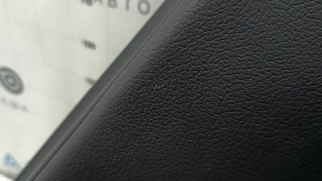 Black rear right door panel for Audi A4 B9 17-19, black leather armrest, black leather insert, with handle and speaker grilles and button, scratches