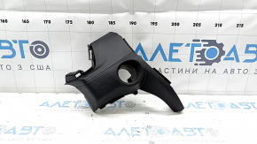 The dashboard cover under the start/stop button for a 19-22 Honda Insight is black and scratched.