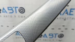 Set of interior trims for Audi A4 B9 17-19, silver aluminum, quattro, scratches, bumps, broken mount