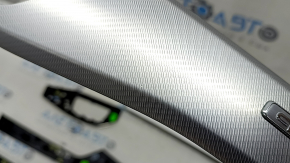 Set of interior trims for Audi A4 B9 17-19, silver aluminum, quattro, scratches, bumps, broken mount