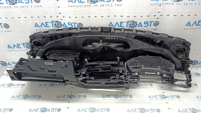 Audi A4 B9 17-25 black dashboard with AIRBAG, no projection, with deflector and glove compartment, broken mount