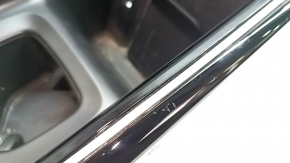 Center console cup holder trim for Volkswagen ID.4 23-25, glossy black, scratches