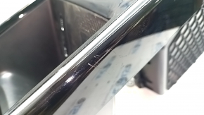 Center console cup holder trim for Volkswagen ID.4 23-25, glossy black, scratches