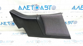 BMW i3 14-21 black lower right rear pillar trim, black leather armrest, with gray cloth insert, crack