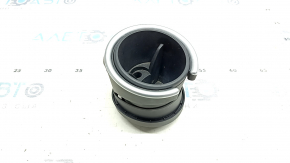 BMW i3 14-18 center console cup holder assembly, black with chrome