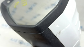 Left side mirror assembly for Audi A4 B9 17-19, 12 pins, white, turn signal, auto-dimming, memory, scratches