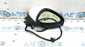 Right side mirror assembly for Audi A4 B9 17-19, 12 pins, white, turn signal, auto-dimming, memory