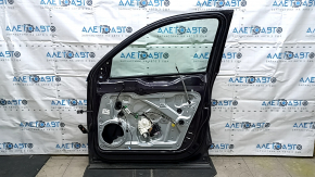 Front right door assembly for a VW Tiguan 09-18 keyless, graphite LD7P, painted, nicks, scratches on the trim