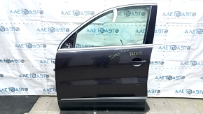Front left door assembly for VW Tiguan 09-18 keyless, graphite LD7P, painted, butt