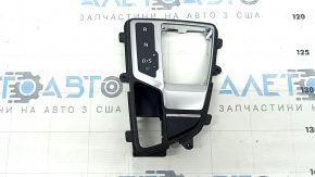 Shifter cover Audi A4 B9 17-25 black with chrome