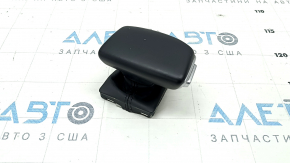 Audi A4 B9 17-25 gear knob with upper trim, leather, black, scratches