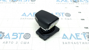 Audi A4 B9 17-25 gear knob with upper trim, leather, black, scratches