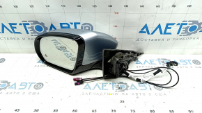 Left side mirror assembly for Mercedes W213 E 17-23, 10+8+2+2 pins, turn signal, heated, backlit, auto-dimming, BSM, silver