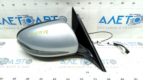Right side mirror assembly for Mercedes W213 E 17-23, 8+8+2 pins, turn signal, heated, backlight, BSM, silver