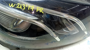 Mercedes W213 E 17-20 LED front right headlight, no unit, broken housing, broken mount