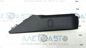 Front right center console trim for Audi A4 B9 17-25, black, with plug
