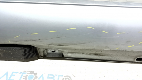 Right threshold Mercedes W213 E 300/350 17-23 without moldings, AMG pack, with plugs, silver, scratches