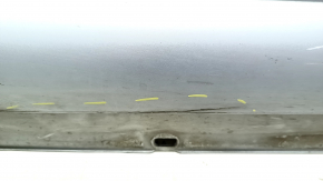 Right threshold Mercedes W213 E 300/350 17-23 without moldings, AMG pack, with plugs, silver, scratches