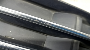 Front bumper grille left Audi A4 B9 17-17 without radar, chrome, sand
