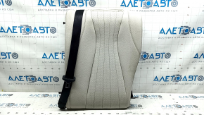 Rear row of seats, 2nd row, upper part, left, Mercedes W213 E 17-23, beige leather, with belt, cut
