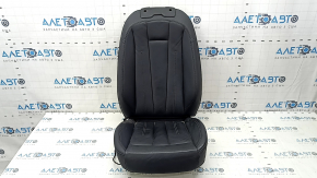 Audi A4 B9 17-19 driver's seat upholstery, black leather, heated, needs cleaning, dented, water contact