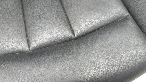 Audi A4 B9 17-19 passenger seat upholstery, black leather, heated, needs cleaning, scuffed, water contact