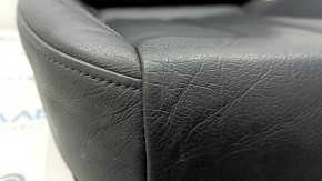 Audi A4 B9 17-19 passenger seat upholstery, black leather, heated, needs cleaning, scuffed, water contact