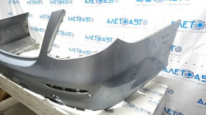 Bare rear bumper for Mercedes W213 E 17-20 with parking sensors and no moldings, AMG pack, silver, broken mounts