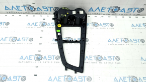 Audi A4 B9 17-19 center console trim with cup holders, black, scratched