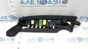 Right 2nd row side bolster for Audi A4 B9 17-19, black leather, broken mount