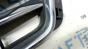 Audi A4 B9 17 radiator grille assembly with emblem, for parking sensors, light chrome, sand