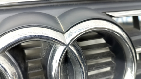 Audi A4 B9 17 radiator grille assembly with emblem, for parking sensors, light chrome, sand