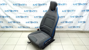 BMW i3 14-21 driver's seat without airbag, combined gray and blue cloth, mechanical, heated, for cleaning