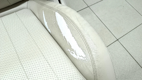 Mercedes W213 E 17-23 driver's seat without airbag, electric, heated, memory, leather, beige, worn leather, needs cleaning