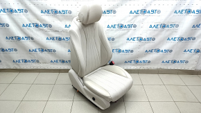 Mercedes W213 E 17-23 passenger seat without airbag, electric, heated, memory, beige leather