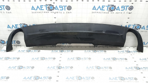 Rear bumper lip without molding for Audi A4 B9 17-17 with 2 pipes, texture, scratches