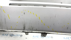 Bare front bumper Audi A4 B9 17-19 without washers, for 4 parking sensors, white, without plug, scratches, broken fasteners,