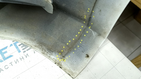 Bare front bumper Audi A4 B9 17-19 without washers, for 4 parking sensors, white, without plug, scratches, broken fasteners,