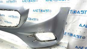 Bare front bumper for Mercedes W213 E 17-20 with parking sensors, AMG pack, silver, scratches
