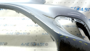 Bare front bumper for Mercedes W213 E 17-20 with parking sensors, AMG pack, silver, scratches