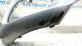 Bare front bumper for Mercedes W213 E 17-20 with parking sensors, AMG pack, silver, scratches