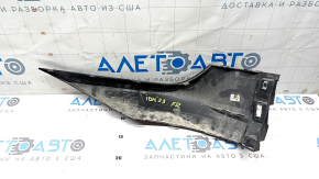 Right front bumper lip for Volkswagen ID.4 23-25, black structure