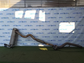 Exhaust pipe, middle section, BMW F30 17-18 AWD B46 with barrel, with damper and catalytic converter, dented